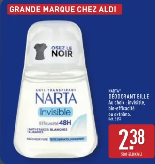 Narta Déodorant bille Invisible