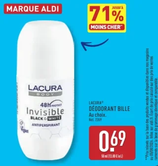 Lacura Déodorant bille Invisible