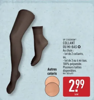 UP 2 FASHION® Collant ou mi-bas