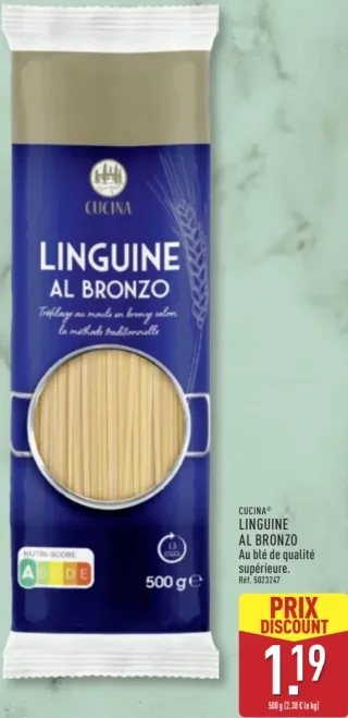 CUCINA® LINGUINE AL BRONZO Au blé de qualité supérieure