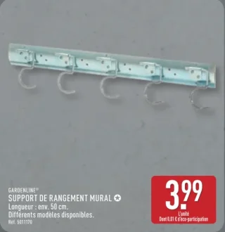 GARDENLINE® SUPPORT DE RANGEMENT MURAL