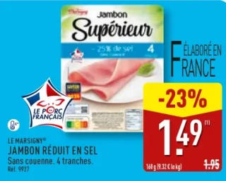 Jambon Réduit en Sel Le Marsigny