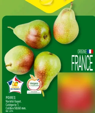 Poires Variété Guyot