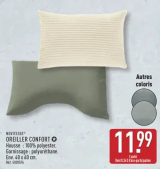 Oreiller confort Novitesse