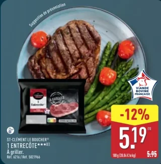 ST-CLÉMENT LE BOUCHER® 1 Entrecôte*** À griller
