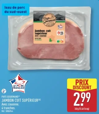 Pays Gourmand Jambon Cuit Supérieur
