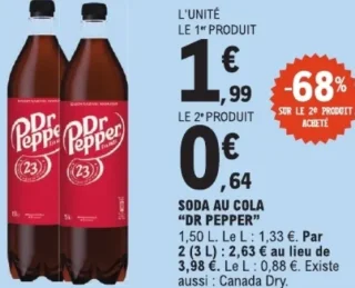 Soda au cola Dr Pepper