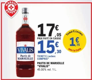 PASTIS DE MARSEILLE "VIVALIS"