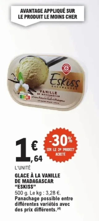 Glace à la vanille de Madagascar Eskiss