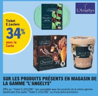 Gamme de crèmes glacées et sorbets L'Angélys