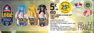 POULET FERMIER DU MAINE IGP LABEL ROUGE "LOUÉ"
