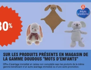 Gamme doudous Mots d'enfants