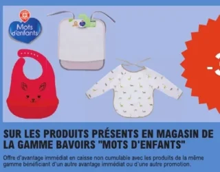 Gamme bavoirs Mots d'enfants