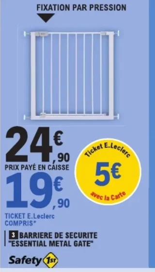 Barrière de sécurité "Essential Metal Gate" Safety 1st