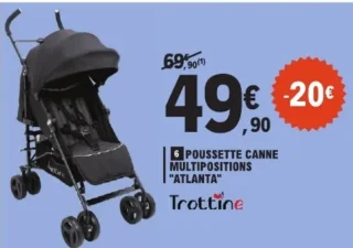 Poussette canne multipositions Atlanta Trottine