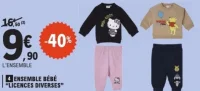 Ensemble bébé Licences Diverses