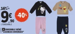 Ensemble bébé Licences Diverses