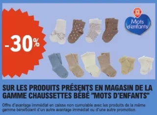 Chaussettes bébé Mots d'enfants