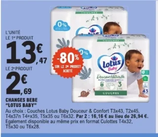 Lotus Baby Couches Douceur Naturelle