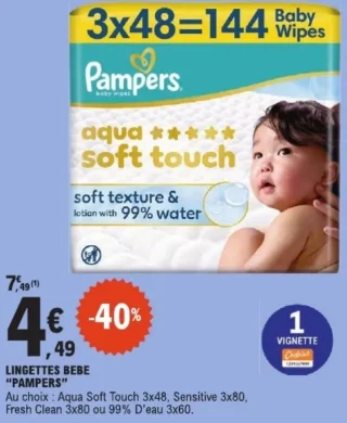 Lingettes bébé Pampers