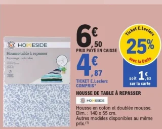HOUSSE DE TABLE À REPASSER