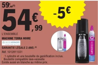 Machine à gazéifier Terra noire Sodastream