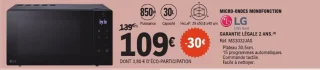 Micro-ondes monofonction LG MS3032JAS