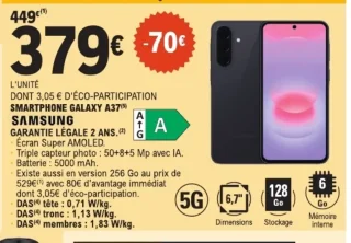 SMARTPHONE GALAXY A37 SAMSUNG