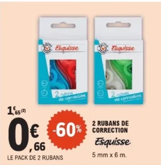 2 Rubans de Correction Esquisse
