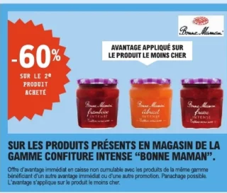 GAMME CONFITURE INTENSE "BONNE MAMAN"