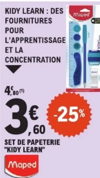 Maped Set de papeterie "Kidy Learn"