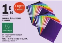 Chemise à élastiques 3 rabats Exacompta