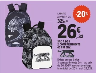 Sac à dos 2 compartiments 45 cm env. Airness