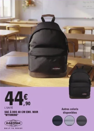 Sac à dos Eastpak 40 cm env. noir "Wyoming"