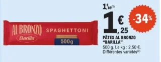 Pâtes Al Bronzo "BARILLA" Spaghettoni