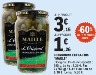 Cornichons Extra-Fins "MAILLE" L'Original