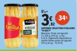 Asperges Sélection d'Ailleurs D'aucy Blanches