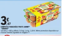 Compotes panachées fruits jaunes "Andros"