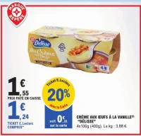 Crème aux oeufs à la vanille "Délisse"