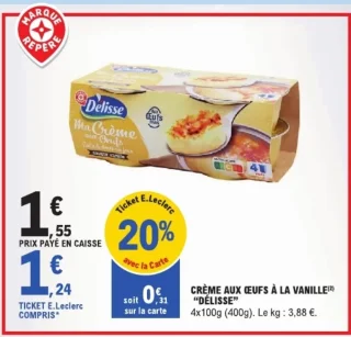 Crème aux oeufs à la vanille "Délisse"
