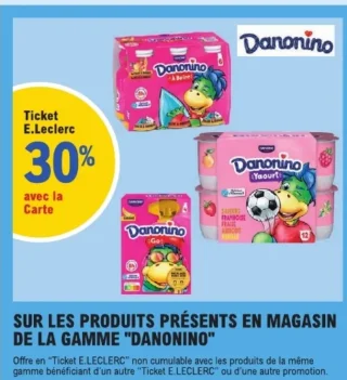 Produits de la gamme "Danonino"