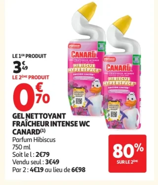 Gel nettoyant fraîcheur intense WC Canard