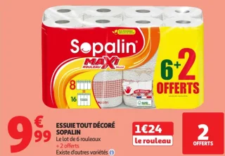 Essuie tout décoré Sopalin