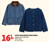 Veste jean enfant Inextenso