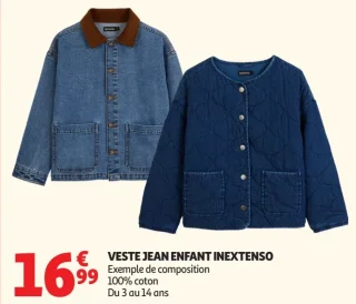 Veste jean enfant Inextenso