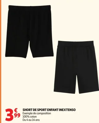 Short de sport enfant Inextenso
