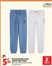 PANTALON MOLLETON ENFANT INEXTENSO