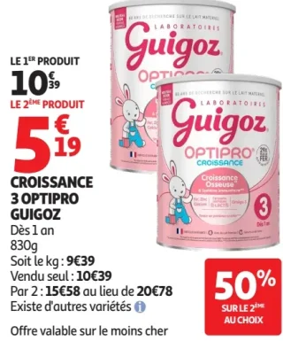 Croissance 3 Optipro Guigoz