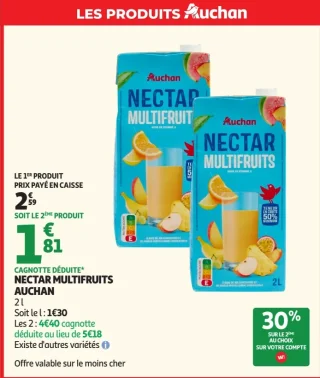 NECTAR MULTIFRUITS AUCHAN