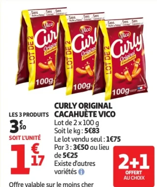 Curly Original Cacahuète Vico